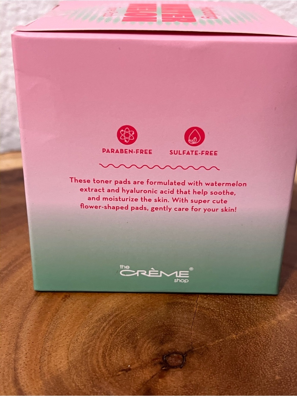 the CRÈME shop Hydrating Watermelon Toner Pads — Pink - Picture 6 of 7